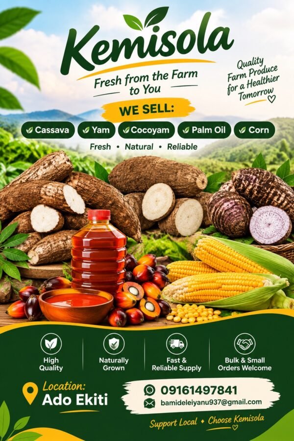 Kemisola fresh from Farm
