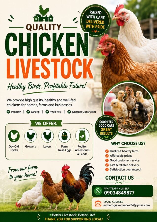Esther's quality chicken livestock