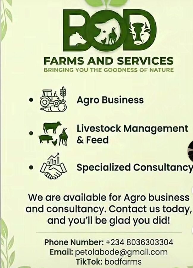 BOD FARMS AND SERVICES